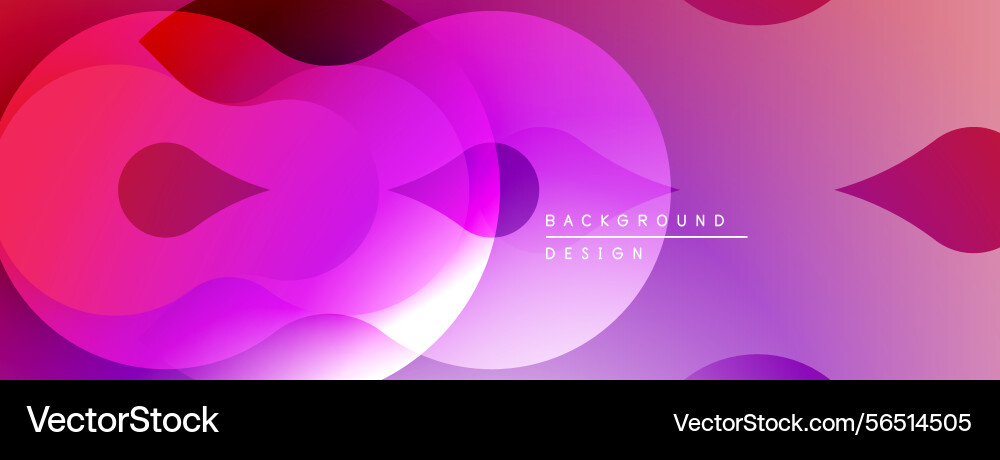 Abstract gradients overlapping circles create Vector Image