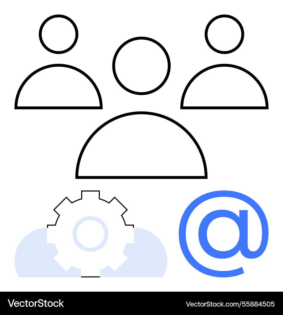 Abstract representation of communication Abstract representation of communication vector image