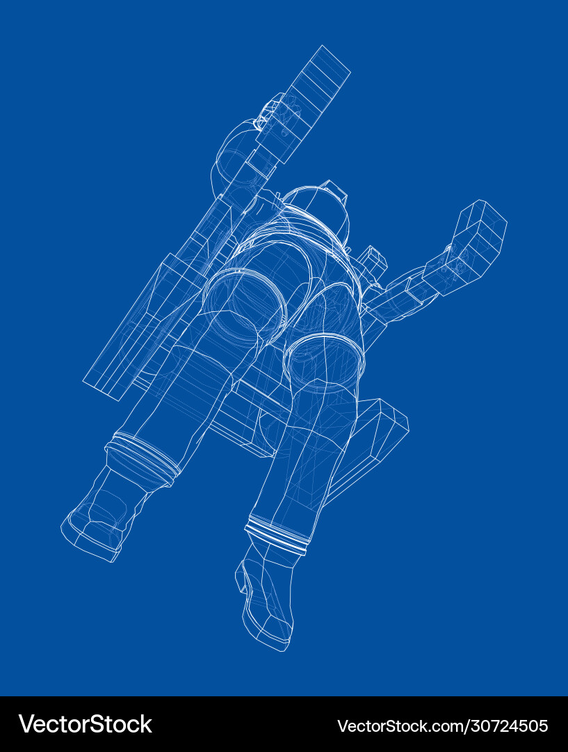 Astronaut concept rendering 3d Astronaut concept rendering 3d vector image