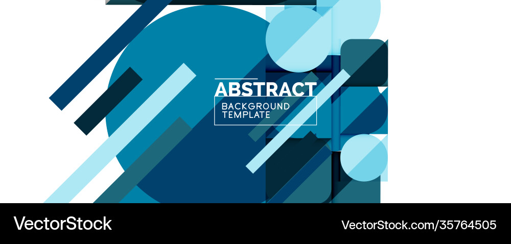 Clean minimal geometric abstract background Vector Image