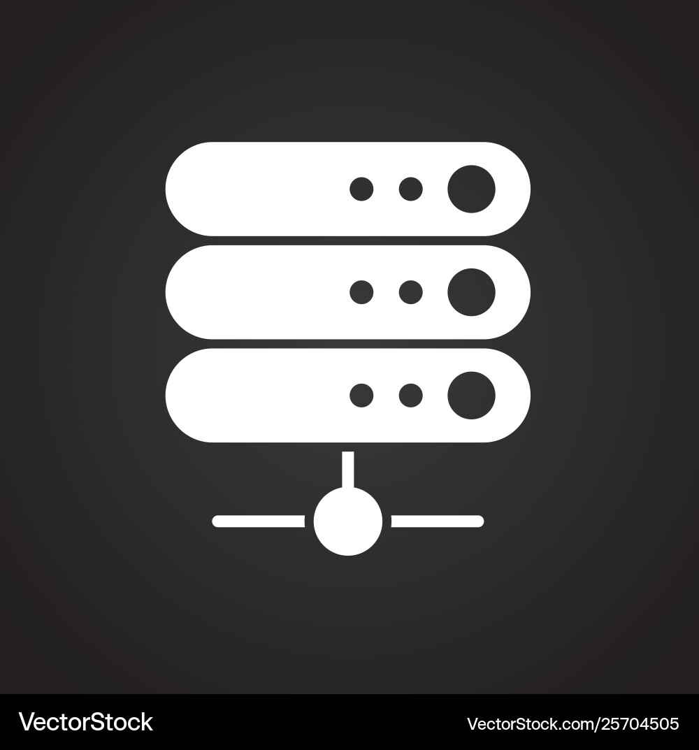 Computer hardware icon on background for graphic Vector Image