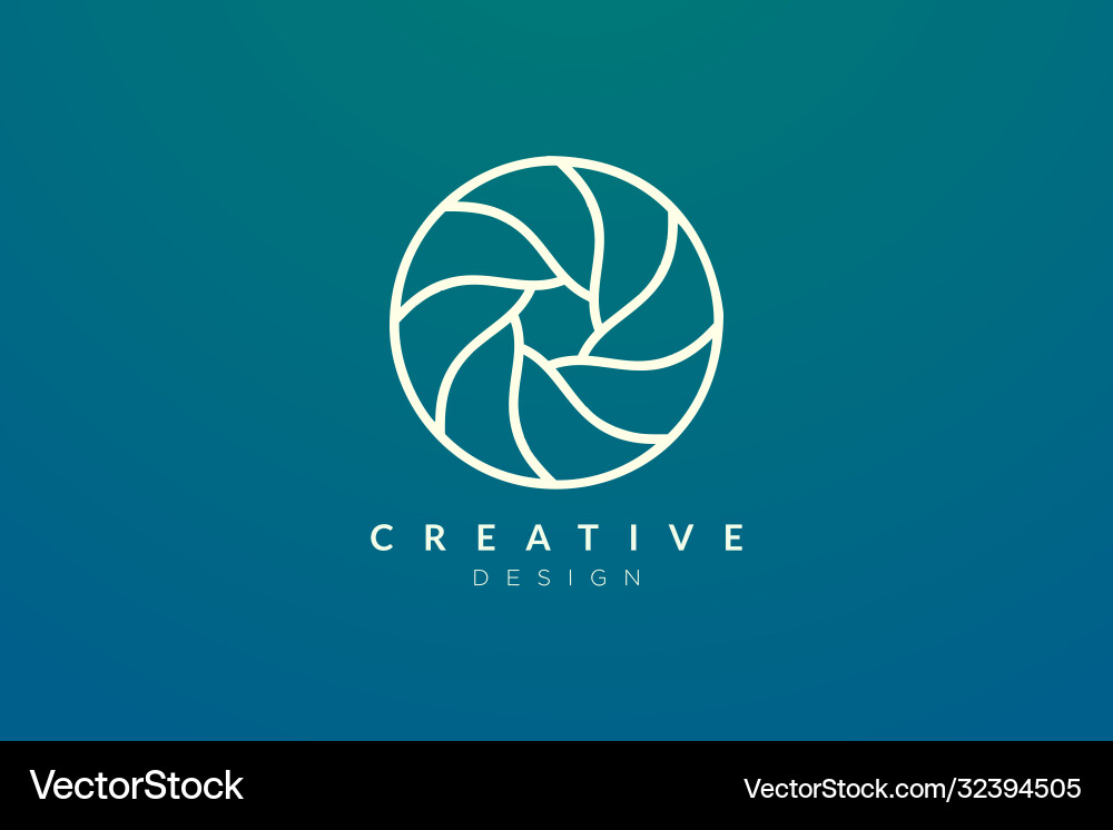 Design flower patterns in a circle modern Vector Image