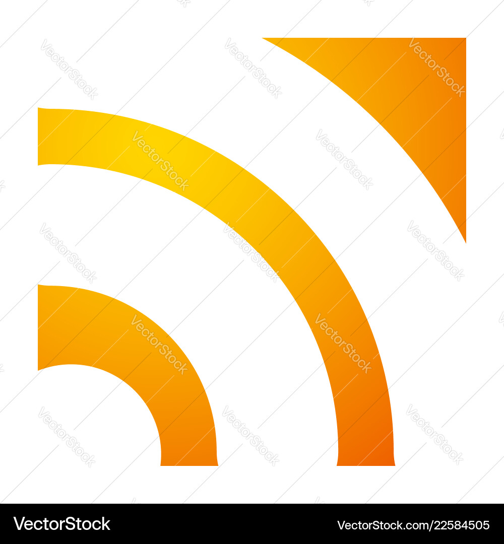 Generic signal or rss feed icon symbol Generic signal or rss feed icon symbol vector image