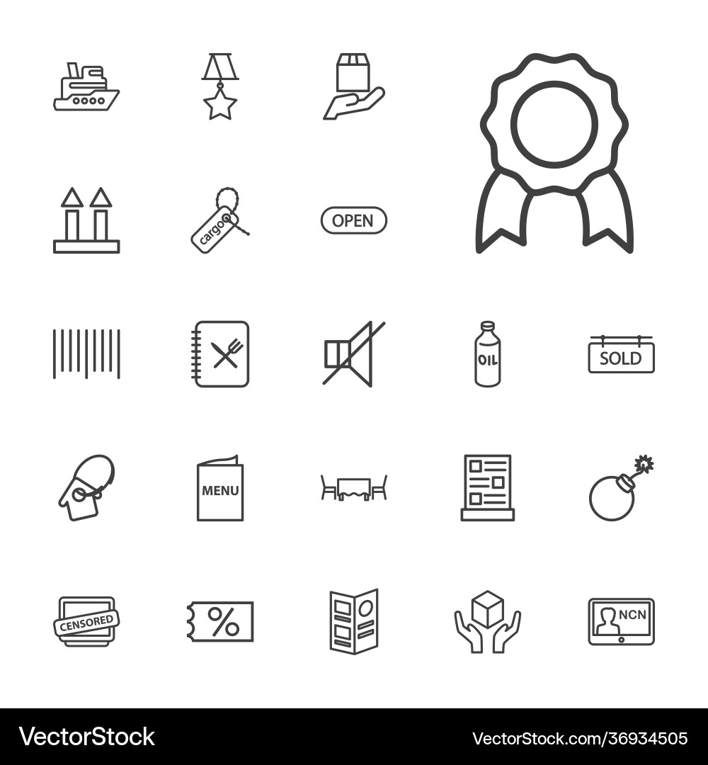 Label icons Vector Image
