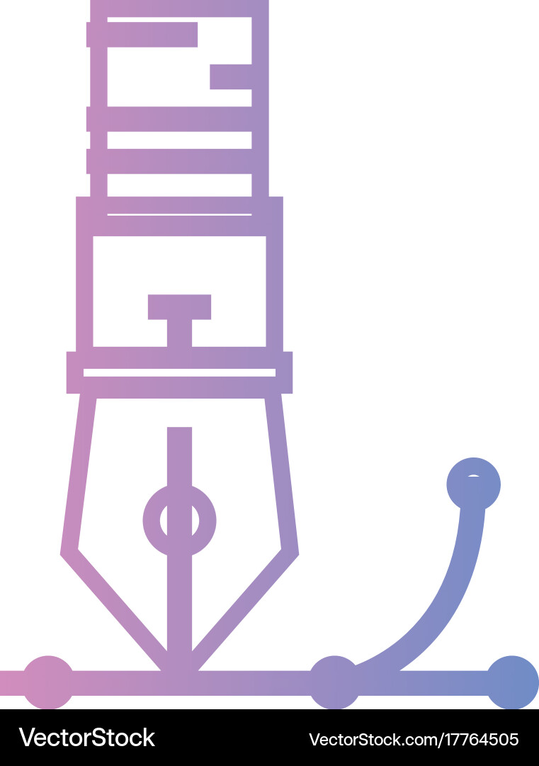 Line pen object design tool to write Vector Image