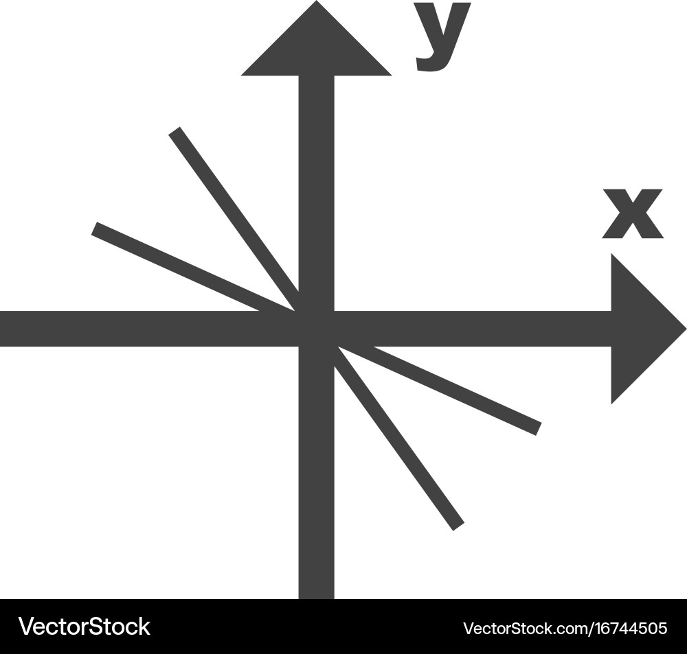 Linear function vector image