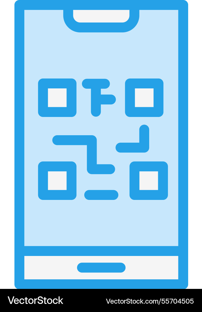 Qr code icon design vector image