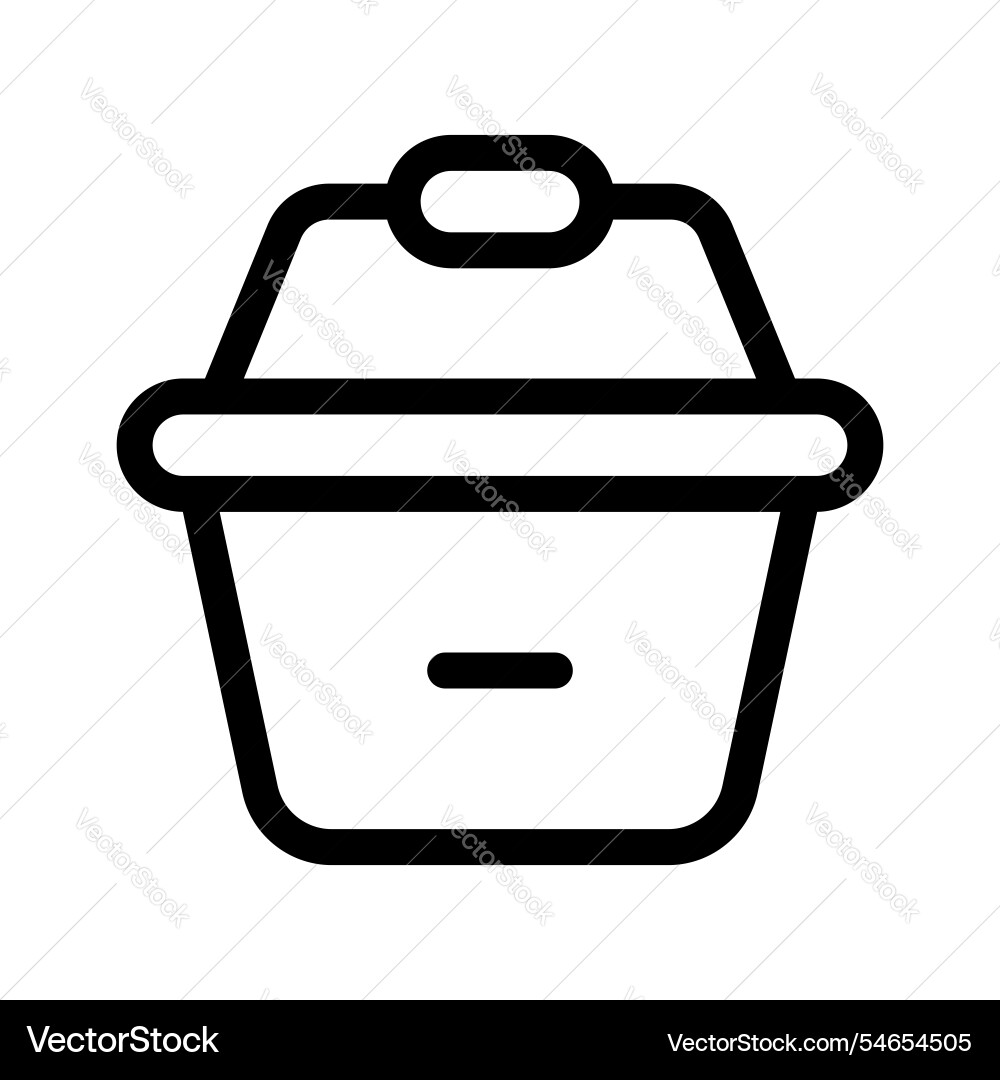 Remove from bucket Vector Image