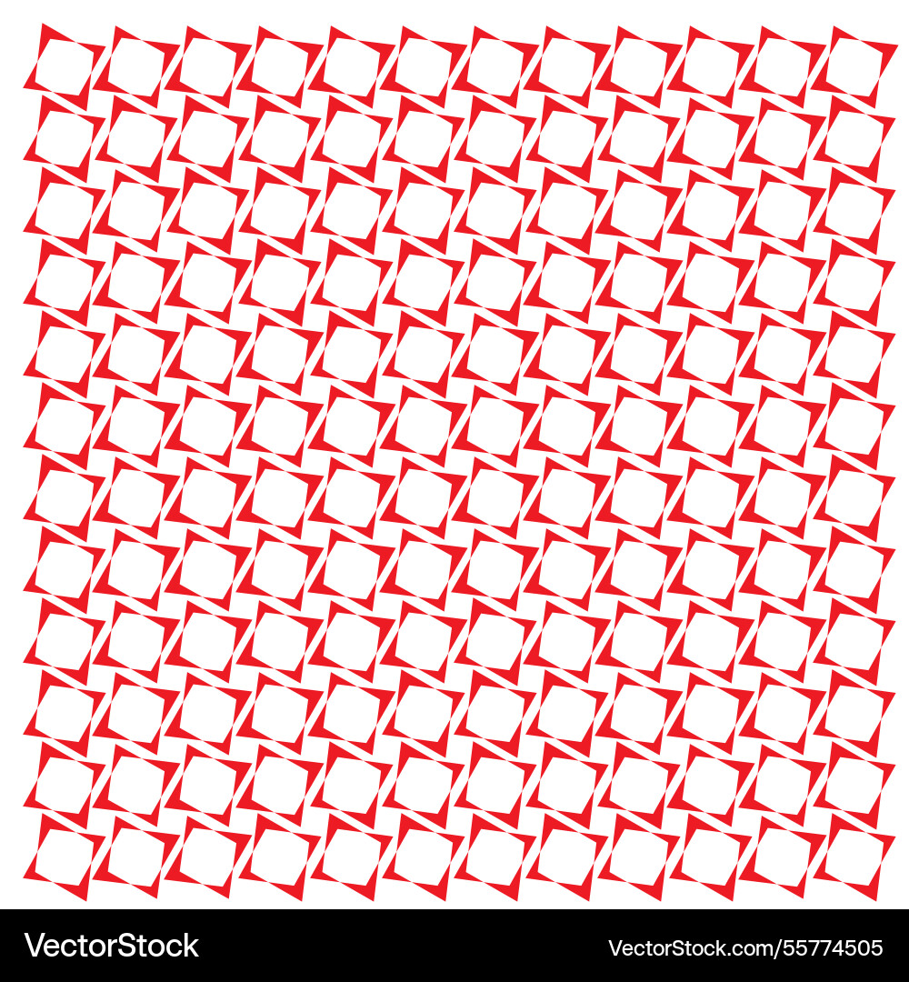 Repeat print pattern white and red background vector image