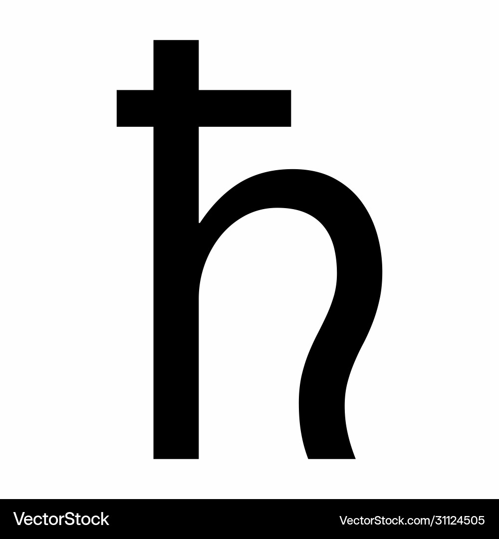 Saturn astrology sign icon Saturn astrology sign icon Vector Image