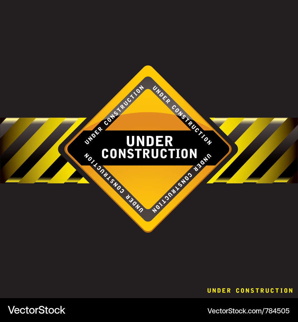 Under construction Royalty Free Vector Image - VectorStock