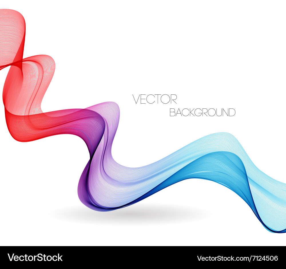 Abstract curved lines background template Vector Image