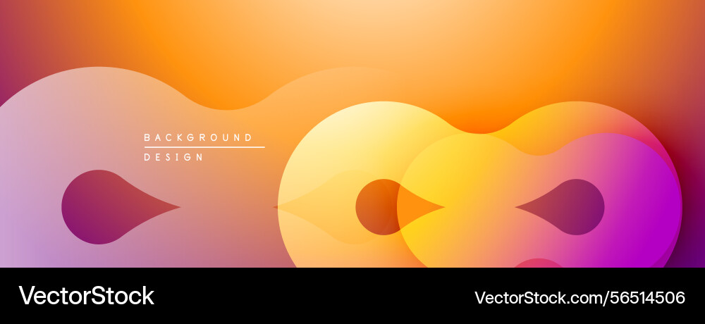 Abstract shapes blend creating warm gradient soft Abstract shapes blend creating warm gradient soft vector image