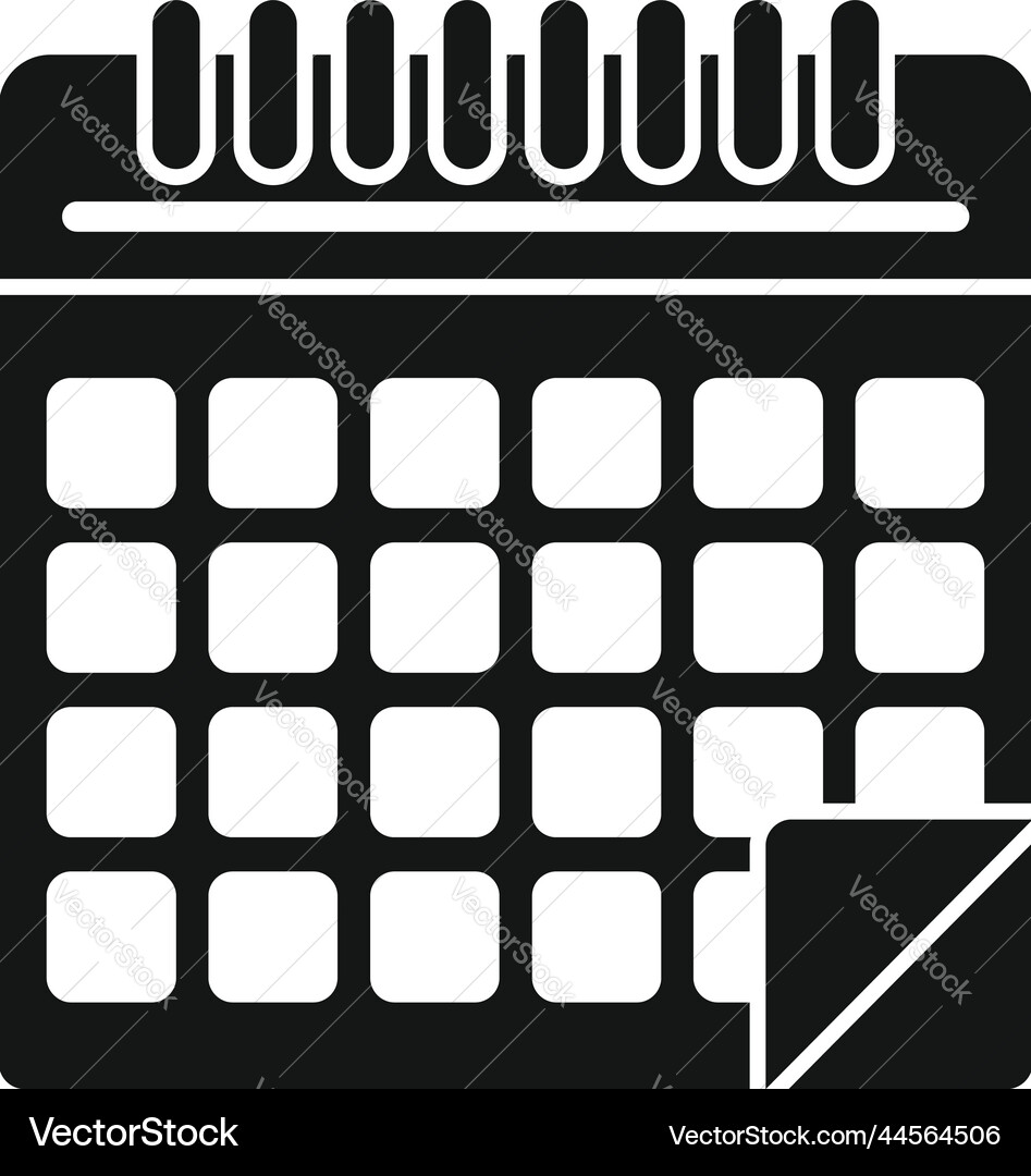 Calendar data icon simple time work Calendar data icon simple time work vector image