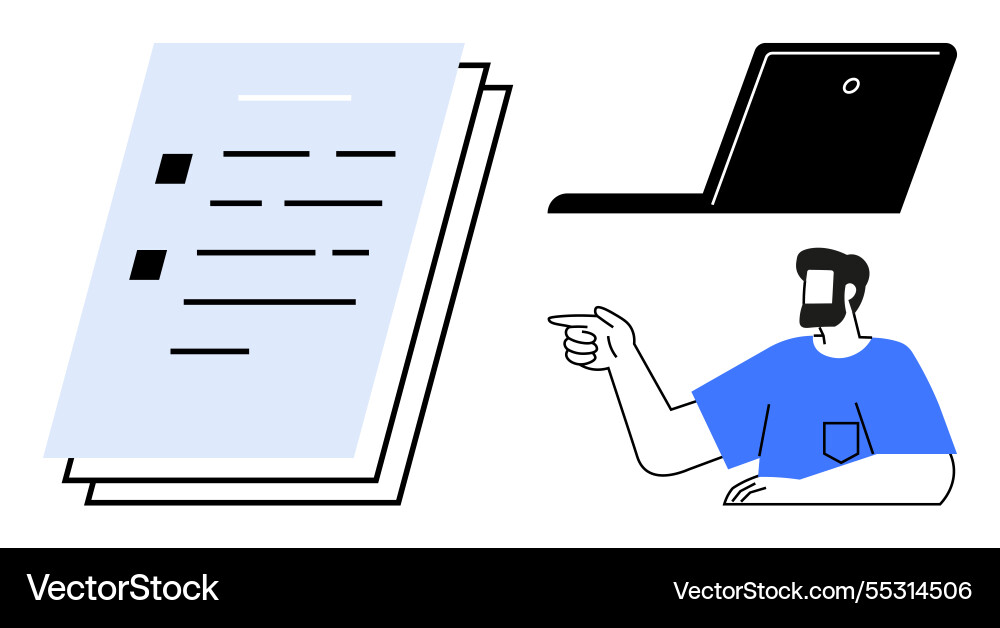 Collaboration tools and documentation enhancing Vector Image