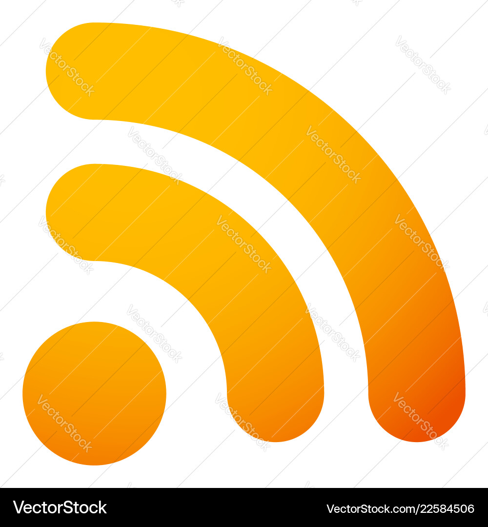 Generic signal or rss feed icon symbol Generic signal or rss feed icon symbol vector image
