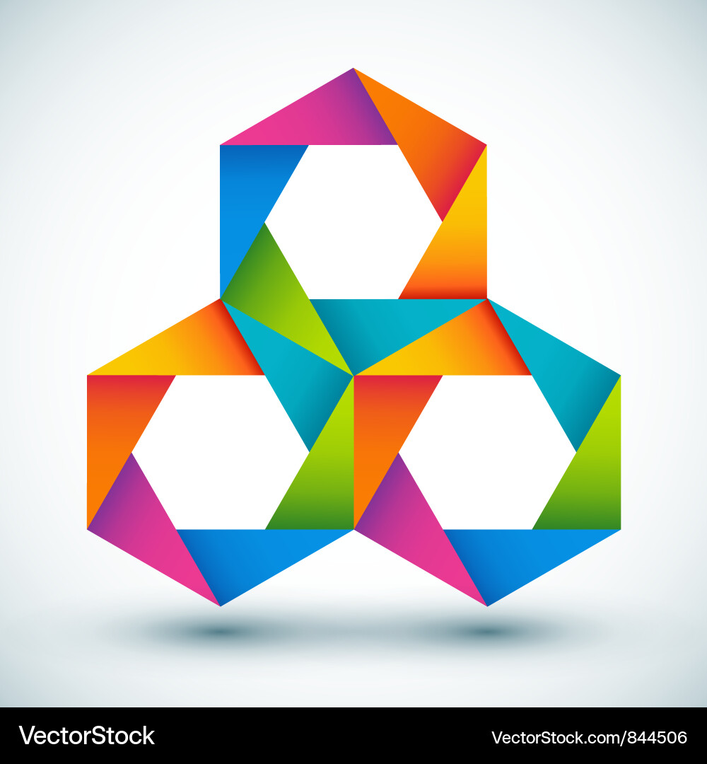 Geometric Shape Arrangement Vector Image