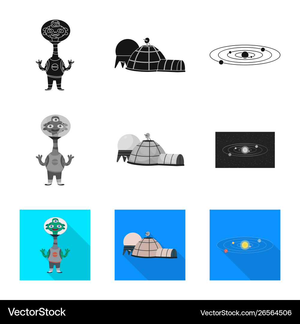 Isolated object astronomy and technology symbol Isolated object astronomy and technology symbol vector image