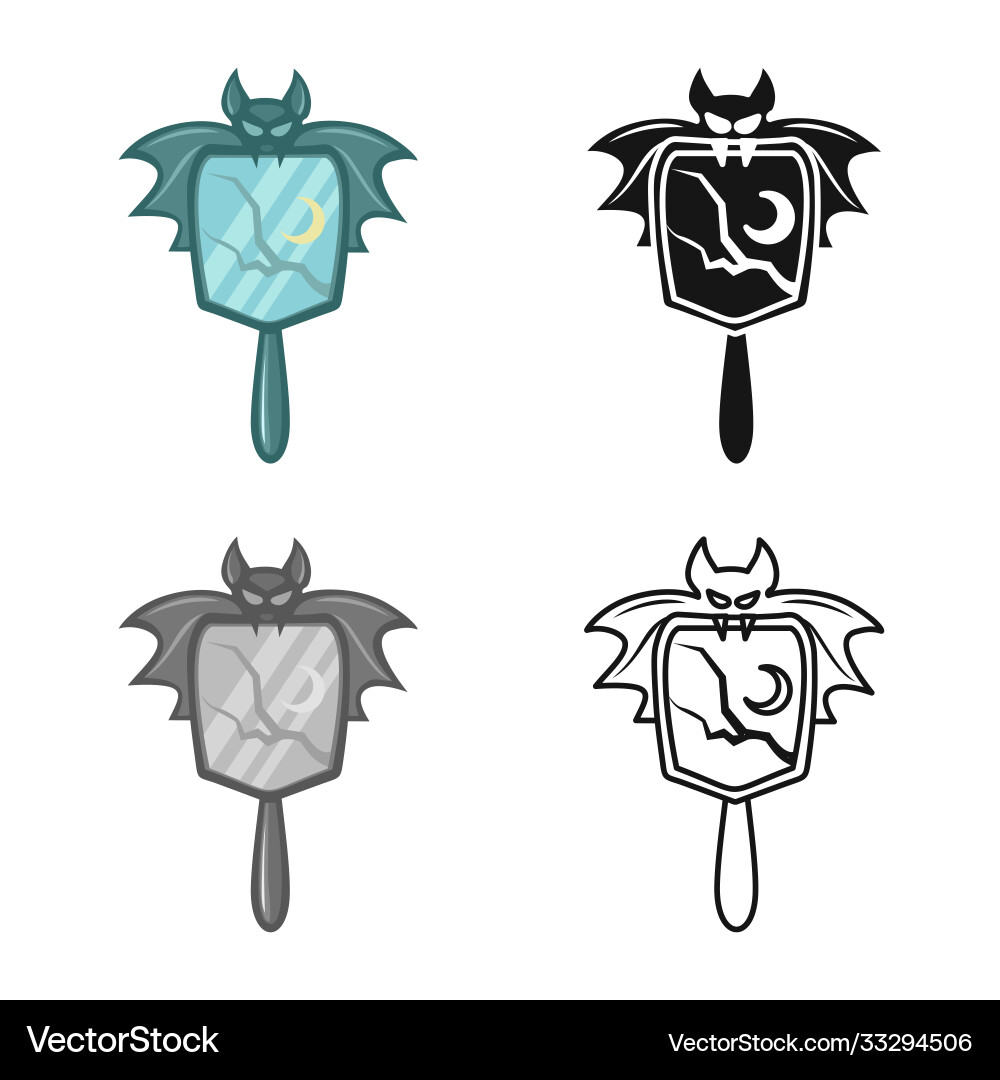 Isolated object mirror and frame icon web Vector Image