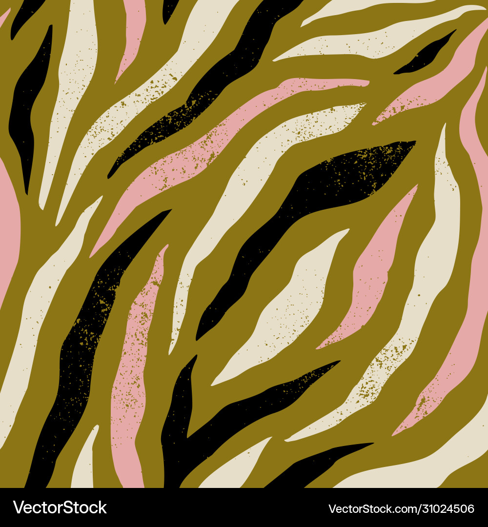 Zebra Skin Pattern Background vector image