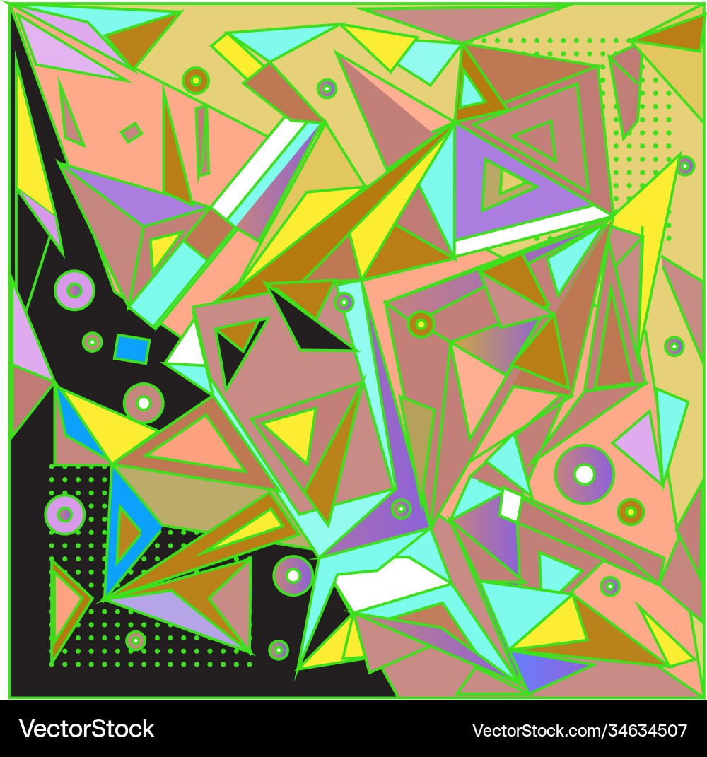 Abstract modern triangles background pattern Vector Image