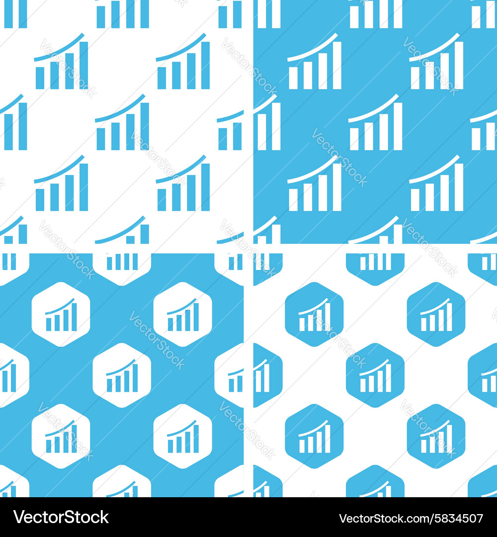 Bar graphic patterns set vector image