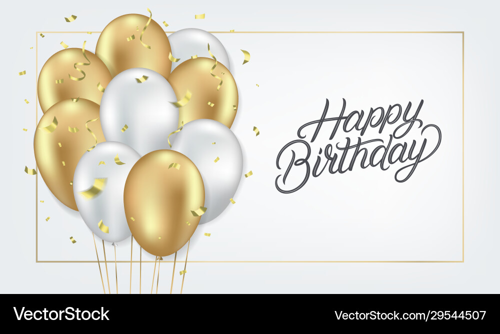 Birthday Celebration Card Vector Image