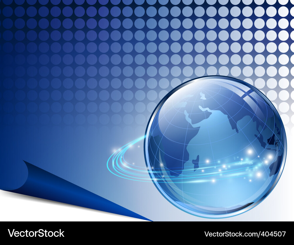 Digital Globe Network Vector Image