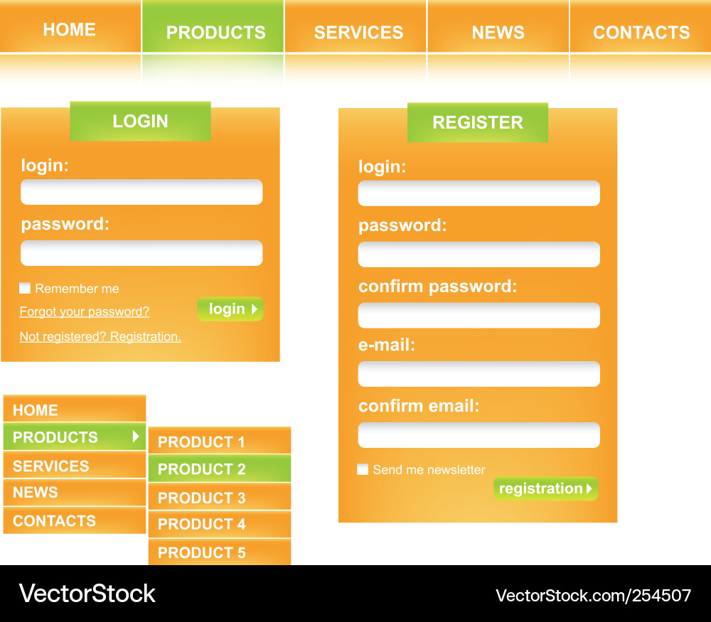 Forms design Vector Image