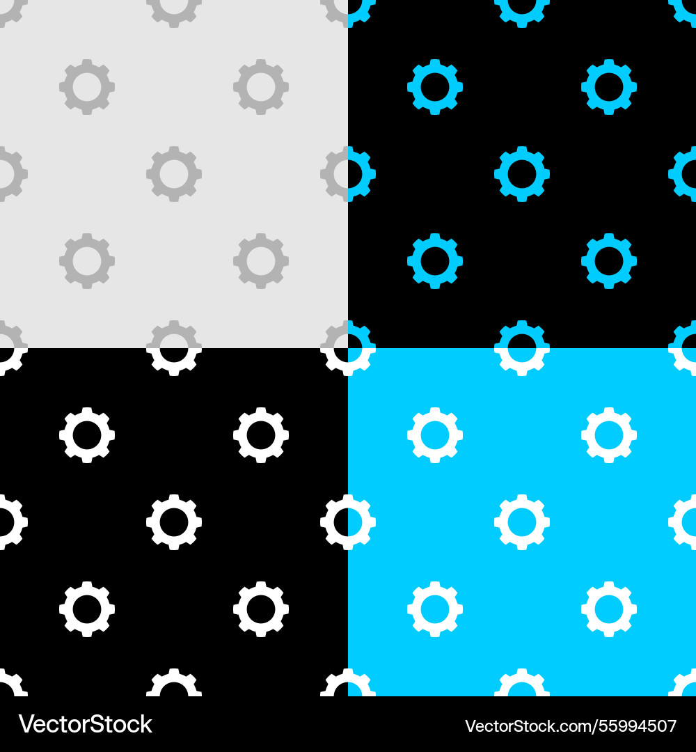 Gear sparse seamless pattern background Gear sparse seamless pattern background vector image