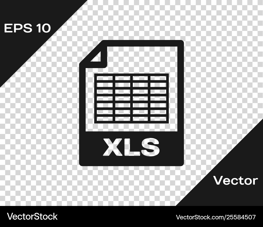 Grey xls file document icon download button Grey xls file document icon download button Vector Image
