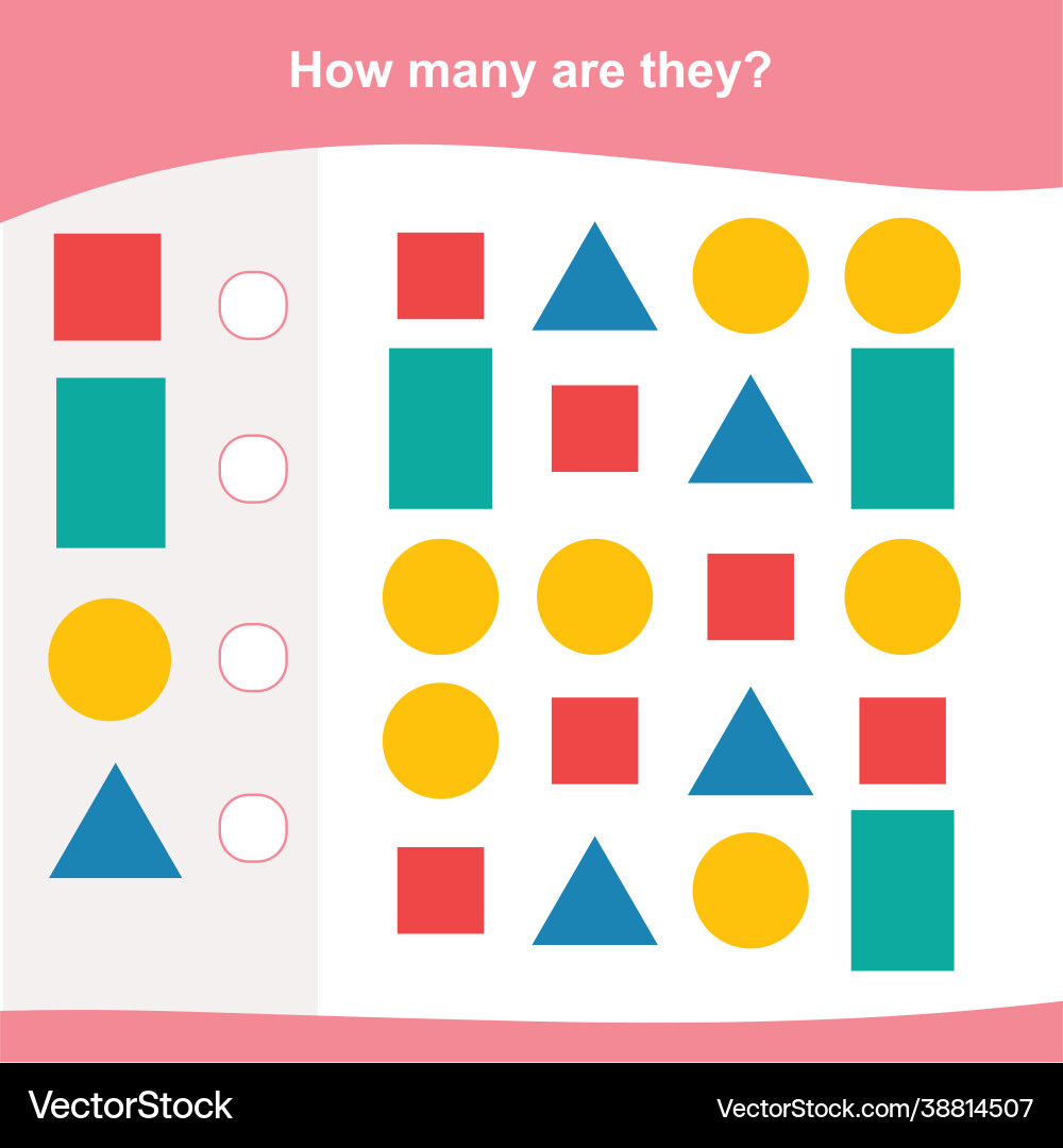 How many counting game Vector Image