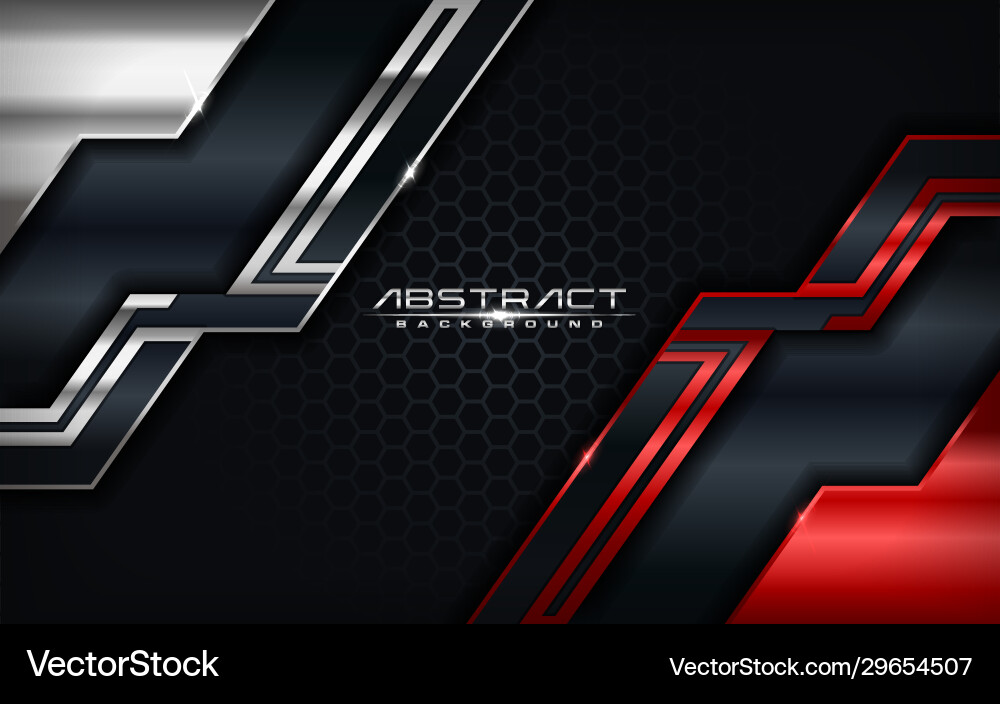 Modern futuristic background on layer red vector image