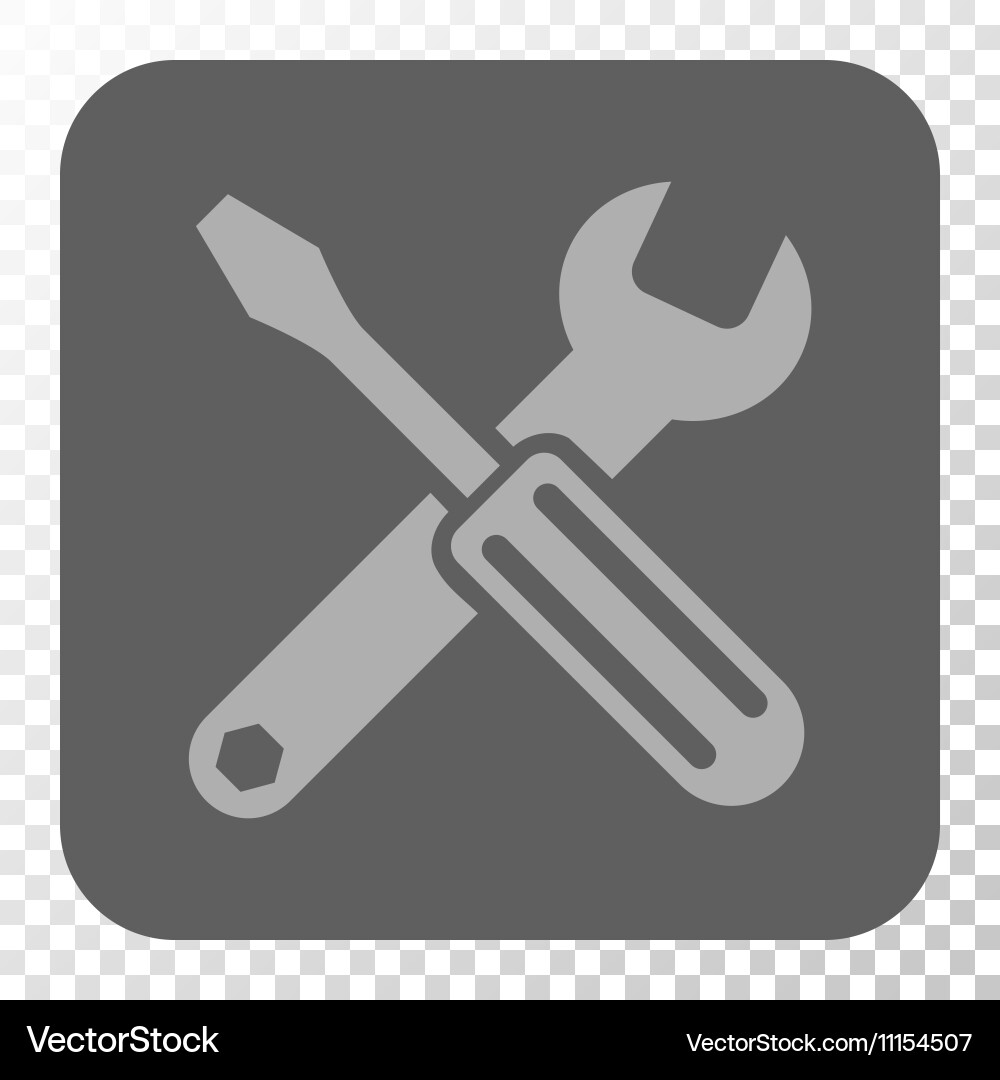 Options rounded square button vector image