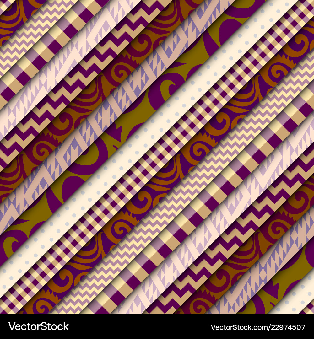 Patchwork textile pattern seamless quilting vector image