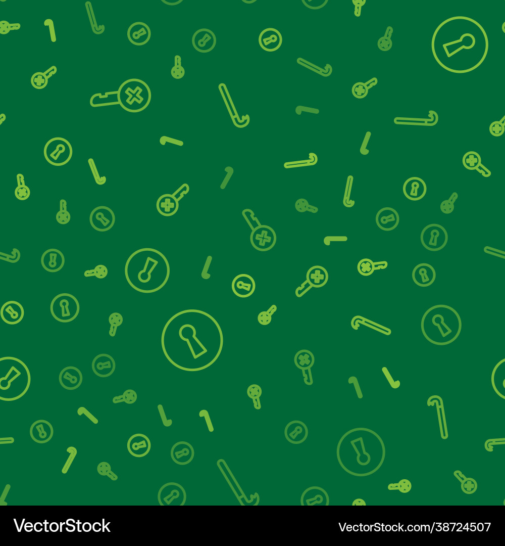 Set line wrong key keyhole and crowbar Set line wrong key keyhole and crowbar vector image