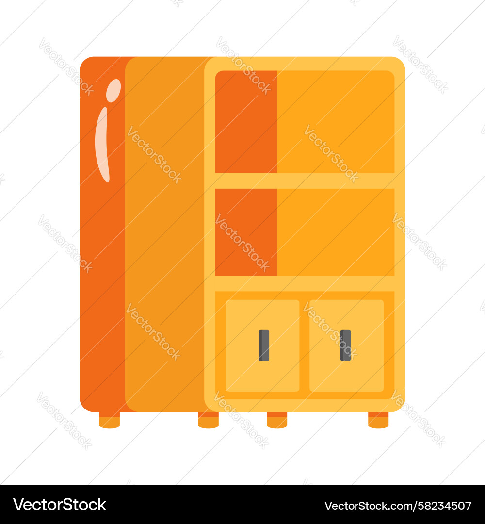 Simple Bookshelf Icon Vector Image