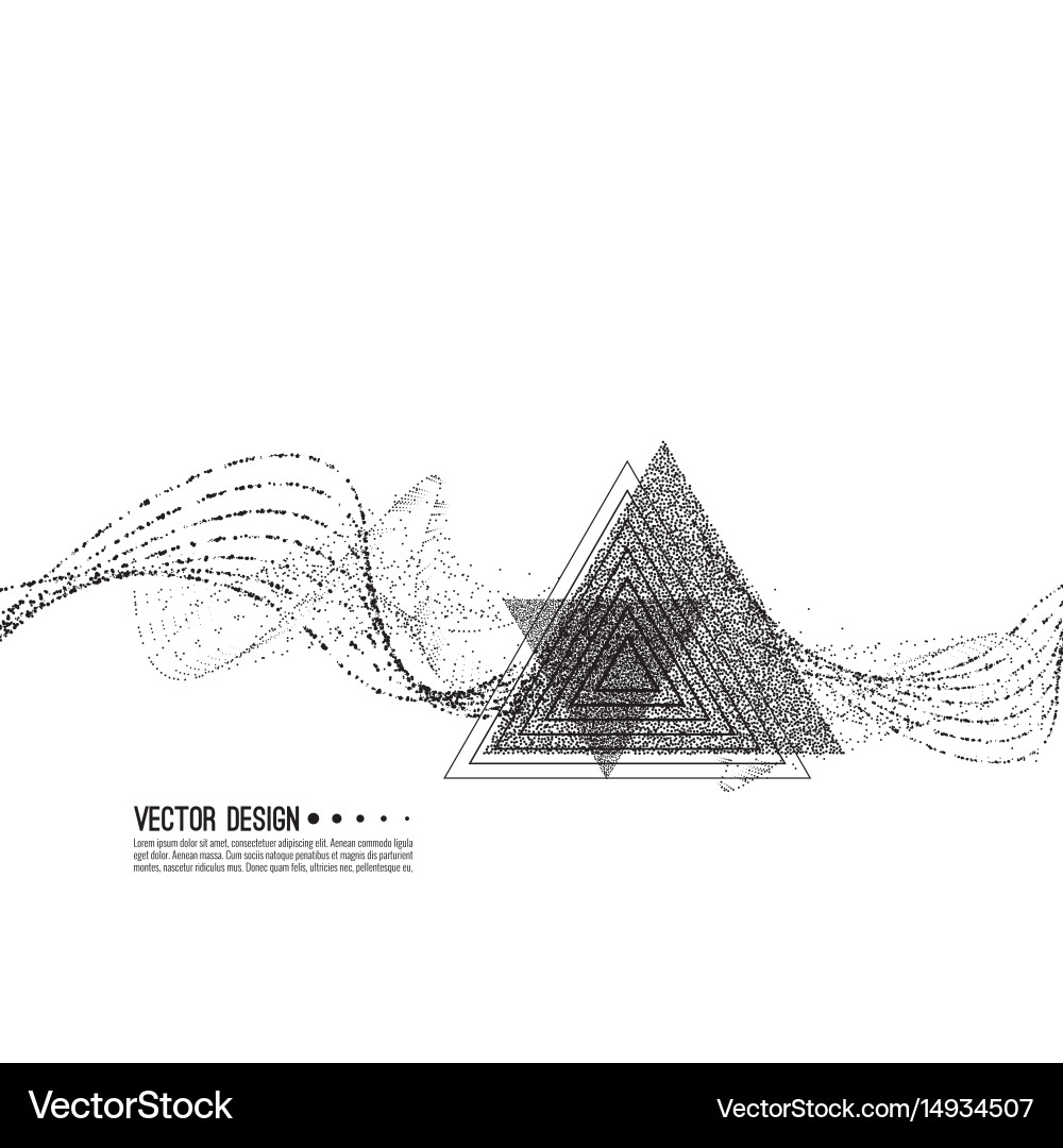 Techno Particle Stream Vector Image