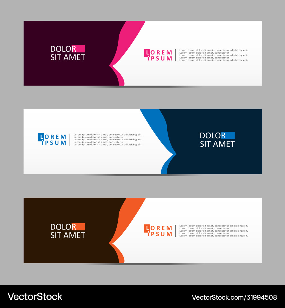 Abstract design banner web template Abstract design banner web template vector image