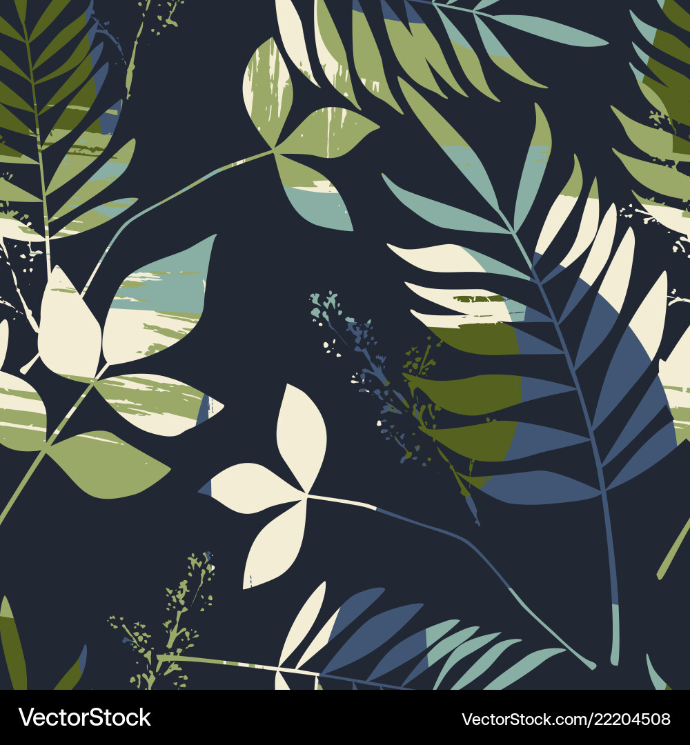 Abstract seamless pattern with leaves Abstract seamless pattern with leaves Vector Image