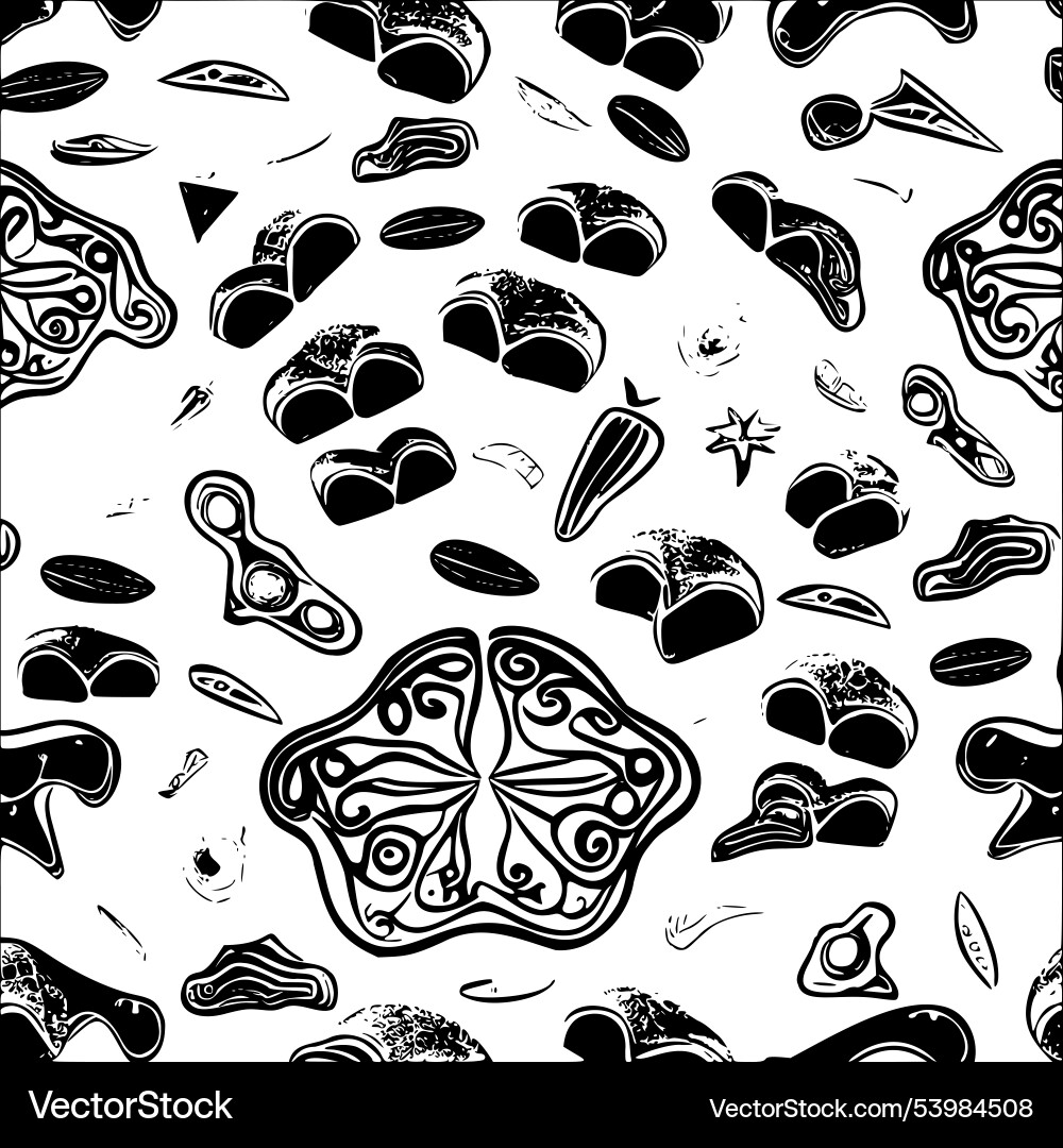 Bread abstract pattern seamless Bread abstract pattern seamless Vector Image