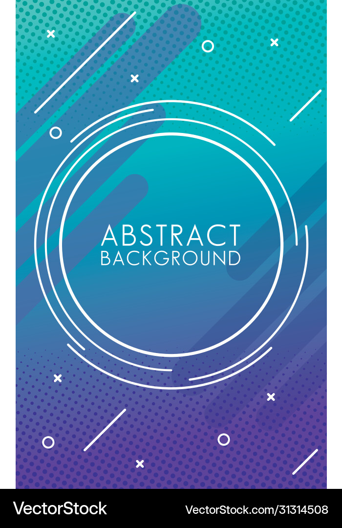 Circular frame in colorful abstract background vector image