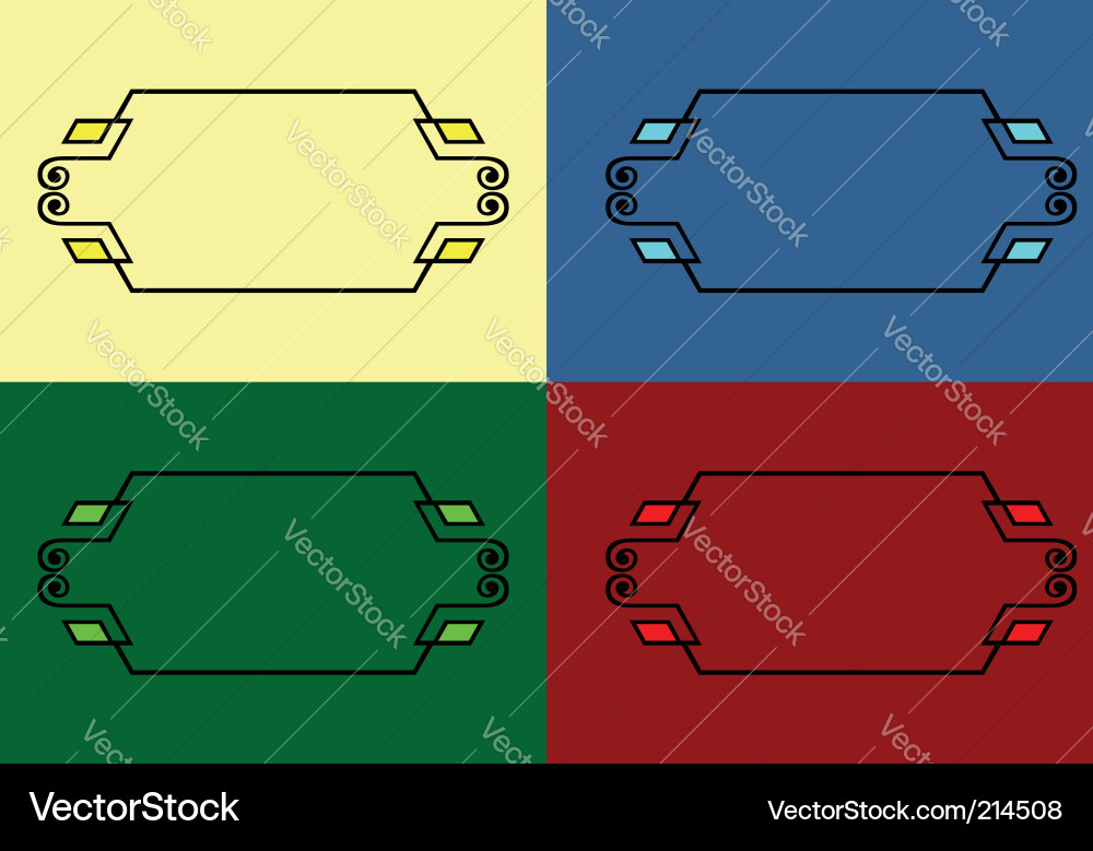 Elegant frames Vector Image