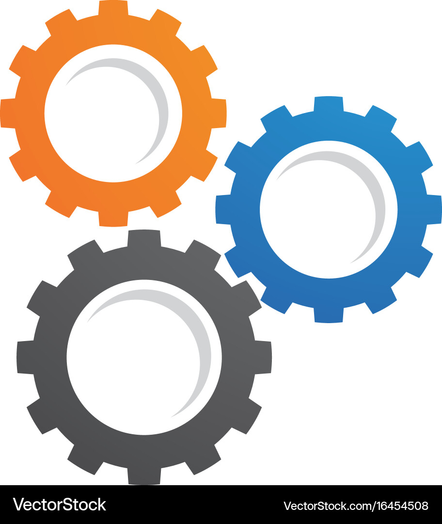 Gear logo template icon design Vector Image