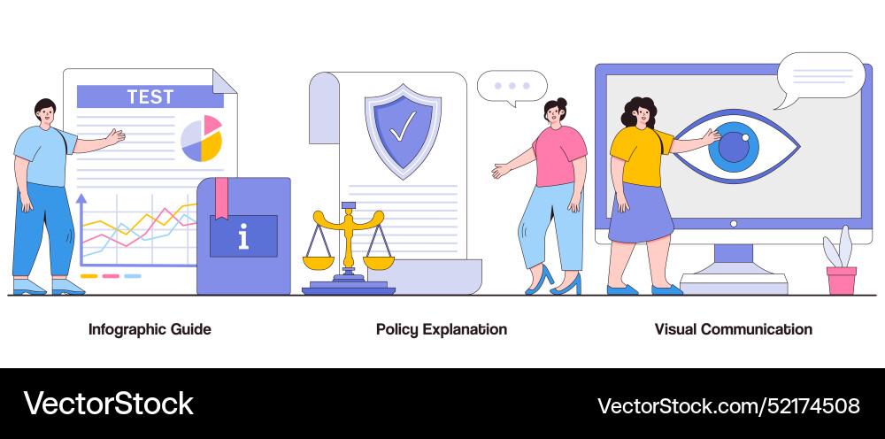 Infographic guide policy explanation visual vector image