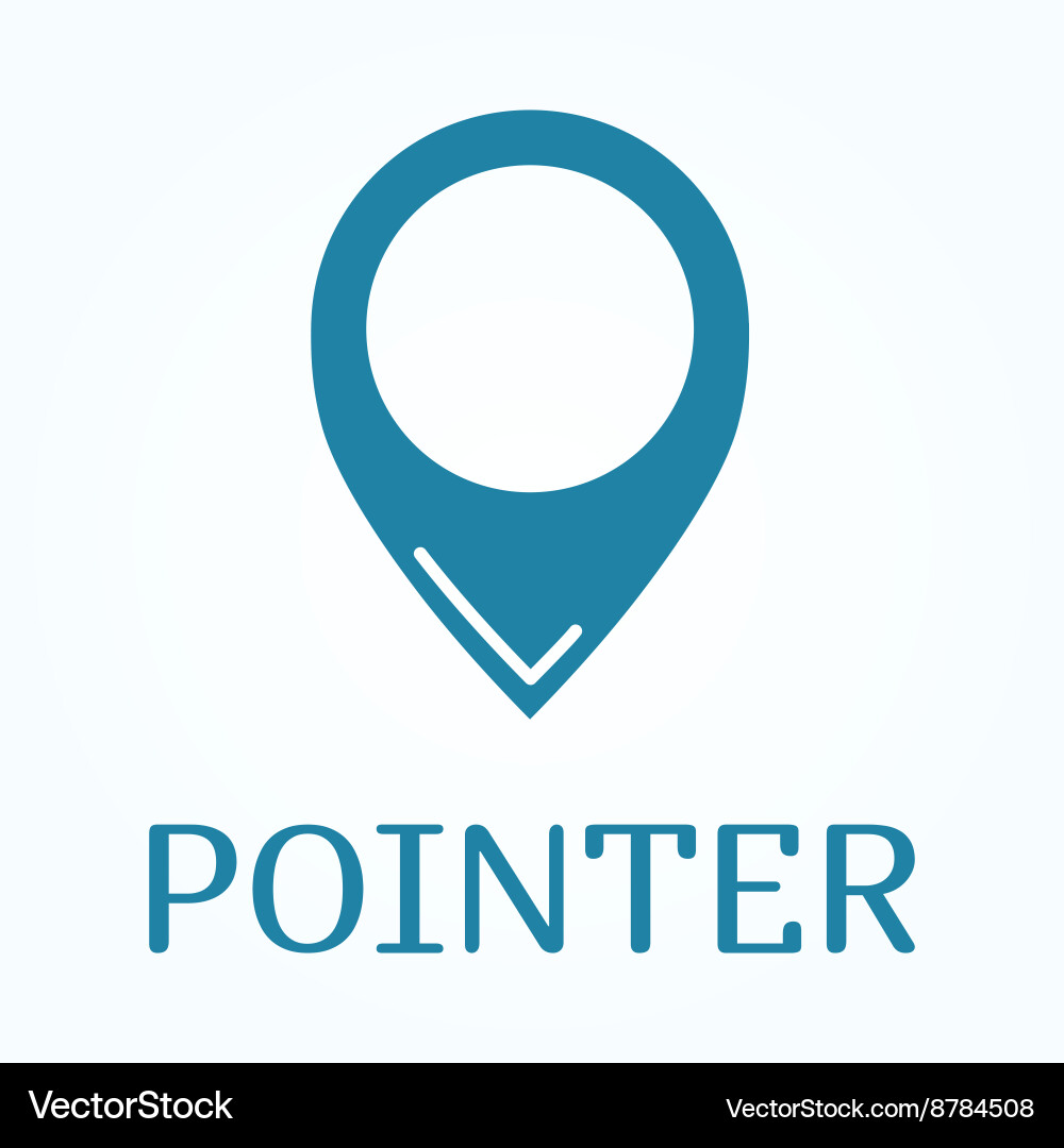 Map pointer icon location symbol in flat style vector image