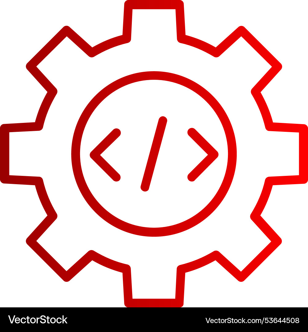 Optimizing line gradient icon vector image