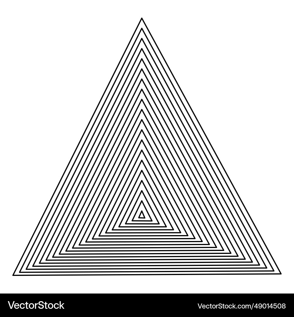 Stroke triangle 3d pattern Vector Image