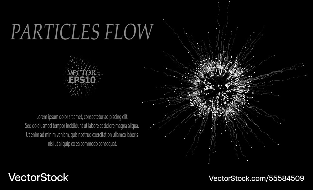 Abstract visualization of neural Abstract visualization of neural vector image