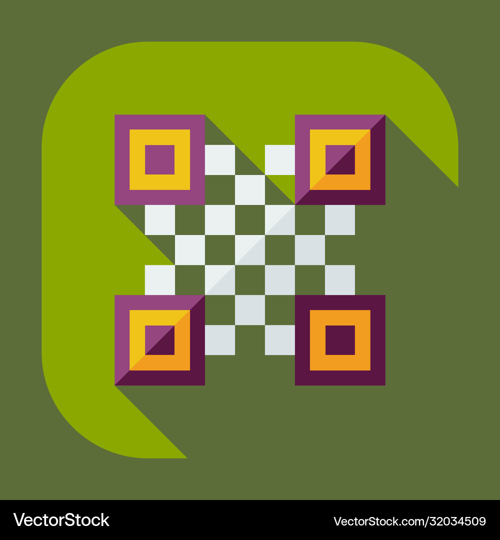 Flat modern design with shadow icons qr code Vector Image
